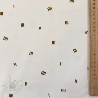 Kosmatena prevešanka SOFT Stripes ecru
