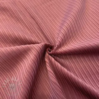 Žamet STRIPE dark rose