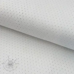 Bombažna tkanina STRETCH EYELET white
