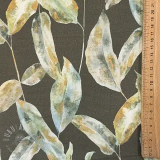 Dekorativno blago Leaves army green digital print