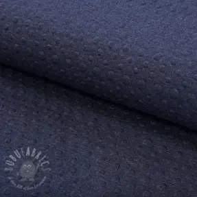 Prevešanka Embossed indigo melange