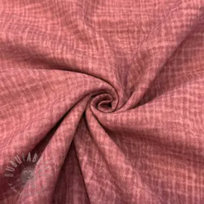 Dvoslojna gaza/muslin STONE WASHED light rose