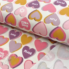 Prevešanka Hearts ecru