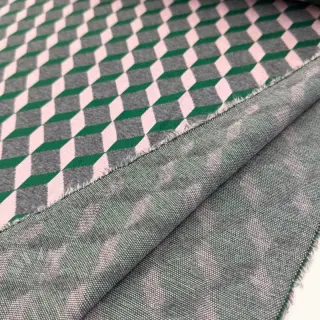 Blago za ženski kostim KNITTED JACQUARD Graphic green