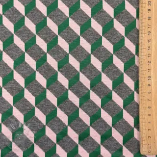Blago za ženski kostim KNITTED JACQUARD Graphic green
