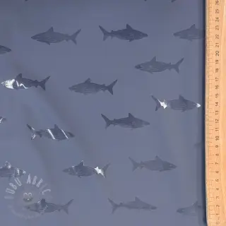 Blago za dežni plašč Shark navy