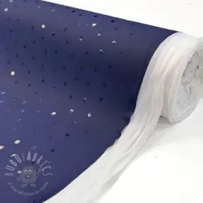 Blago za dežni plašč Dots navy
