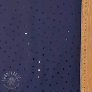 Blago za dežni plašč Dots navy