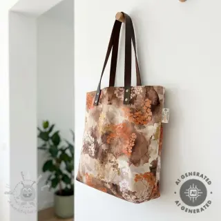 Dekorativno blago Flowers toffee digital print
