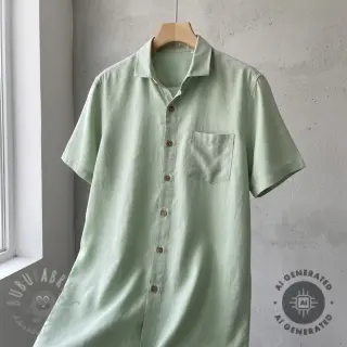 TENCEL z lanom in mint