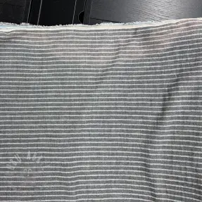 Dvojna gaza/muslin YARN DYED Stripes grey 2nd class