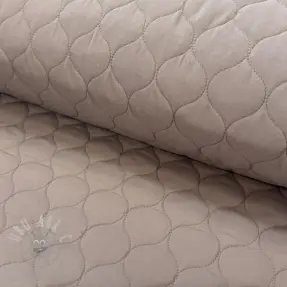 Prešita tkanina Round taupe