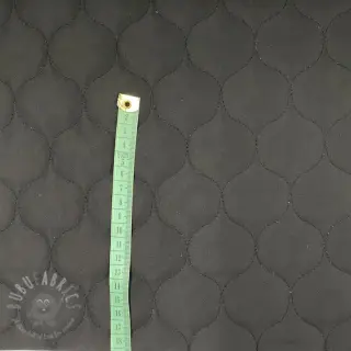 Prešita tkanina Round black