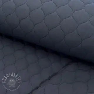 Prešita tkanina Round navy