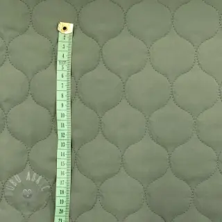 Prešita tkanina Round sage