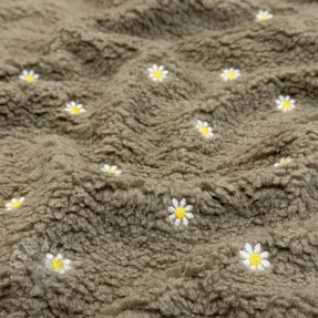 Plaščevina TEDDY EMBROIDERY Mini taupe