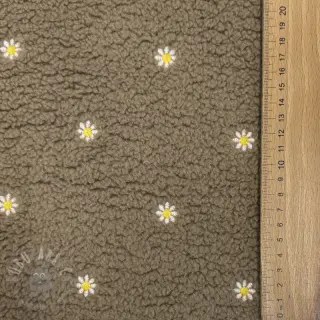 Plaščevina TEDDY EMBROIDERY Mini taupe