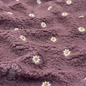 Plaščevina TEDDY EMBROIDERY Mini rosewood