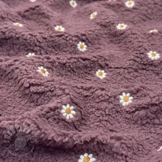 Plaščevina TEDDY EMBROIDERY Mini rosewood