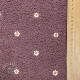 Plaščevina TEDDY EMBROIDERY Mini rosewood
