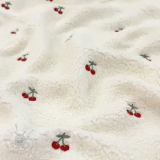 Plaščevina TEDDY EMBROIDERY Cherries