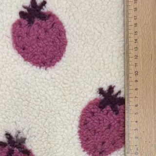 Plaščevina TEDDY JACQUARD Strawberries
