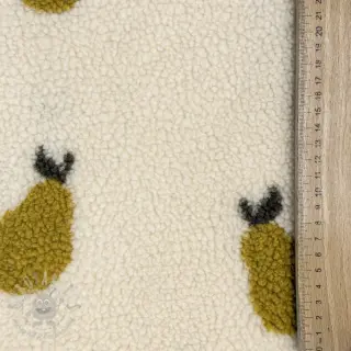 Plaščevina TEDDY JACQUARD Pears old lime