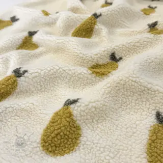 Plaščevina TEDDY JACQUARD Pears old lime