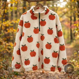 Plaščevina TEDDY JACQUARD Apples