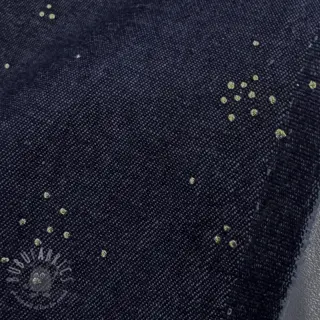 Bombažna tkanina JEANS Glitter small dots