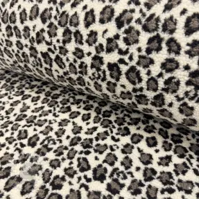 Plaščevina TEDDY JACQUARD Animal skin brown