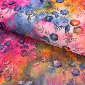 Pran raztegljiv žamet TIE DYE 21W Catchy design G