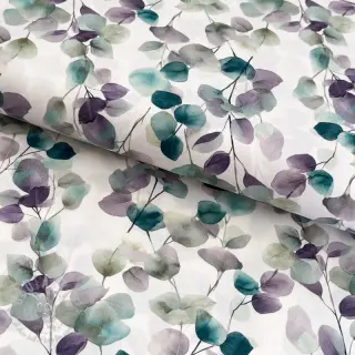 Bombažna tkanina Eucalypt white digital print