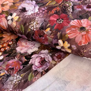 Prevešanka Flowers Andrea brown digital print