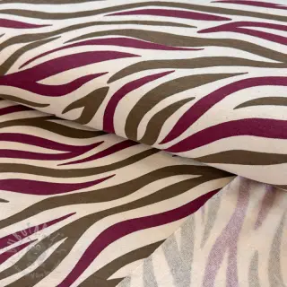 Kosmatena prevešanka Animal skin burgundy SIMPLY NATURAL