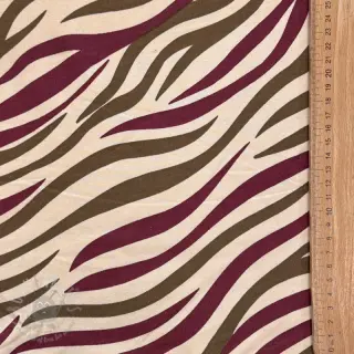 Kosmatena prevešanka Animal skin burgundy SIMPLY NATURAL