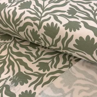 Kosmatena prevešanka Flowers army green SIMPLY NATURAL