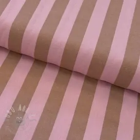 Bombažna tkanina YARN DYED NOVA Stripe light pink