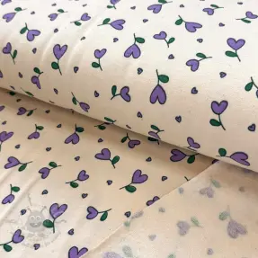 Kosmatena prevešanka Hearts lilac SIMPLY NATURAL