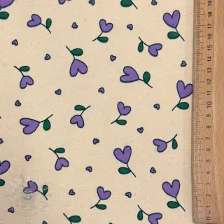 Kosmatena prevešanka Hearts lilac SIMPLY NATURAL