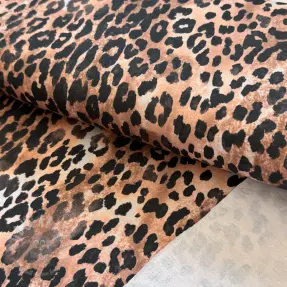 Kosmatena prevešanka Animal skin brown digital print