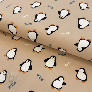 Jersey Penguins beige digital print