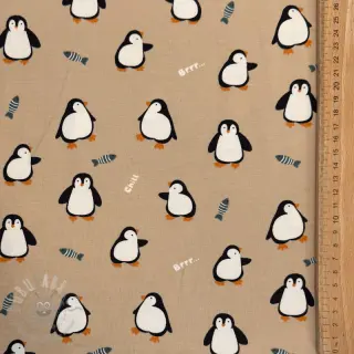 Jersey Penguins beige digital print