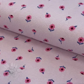 Jersey RIB Flowers llilac