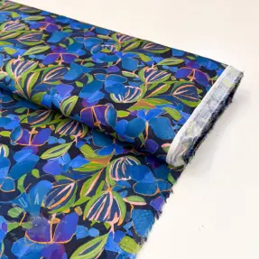 Viskoza SATIN Sonja blue digital print
