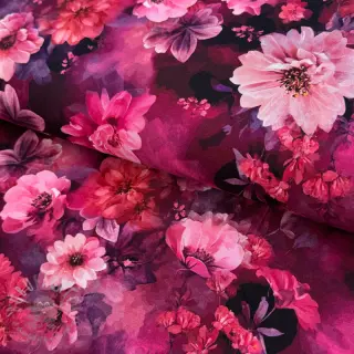 Jersey Flowers Junie pink digital print