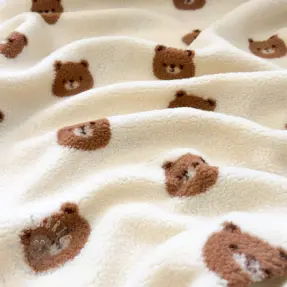 Plaščevina TEDDY Bears off white