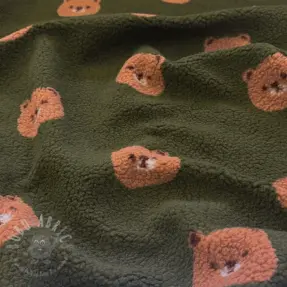 Plaščevina TEDDY Bears green
