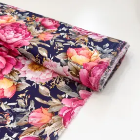 Viskoza RADIANCE Manon navy digital print