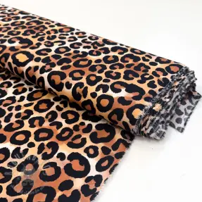 Viskoza RADIANCE Panthera brown digital print
